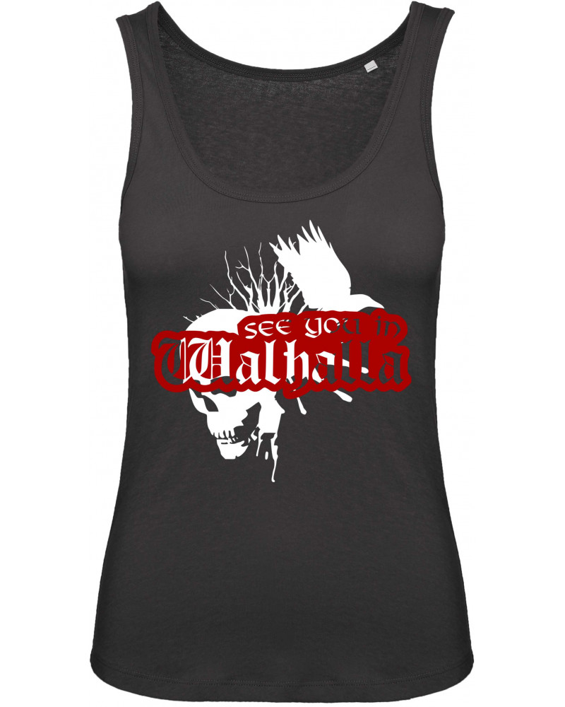Damen Top (See you in Walhalla, Totenkopf)