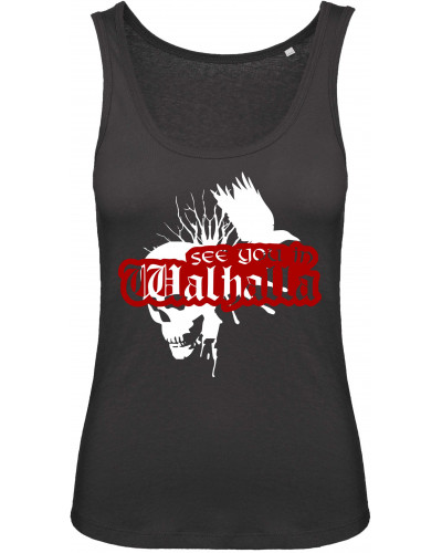 Damen Top (See you in Walhalla, Totenkopf)