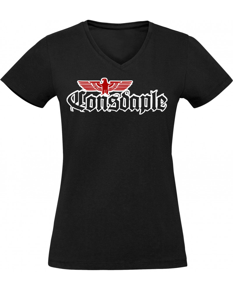 Damen V-Ausschnitt T-Shirt (Consdaple, Adler 2018)