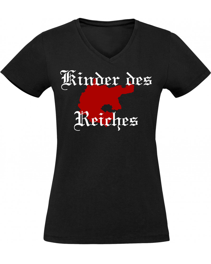 Damen V-Ausschnitt T-Shirt (Kinder des Reiches)