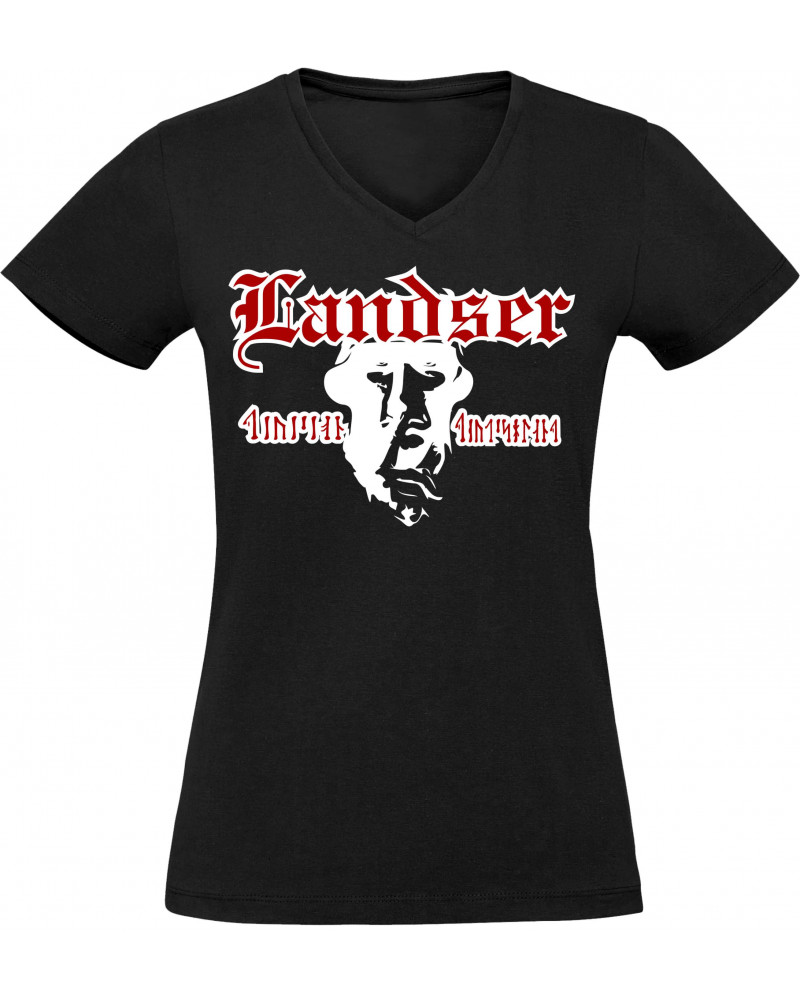 Damen V-Ausschnitt T-Shirt (Landser, Soldat)