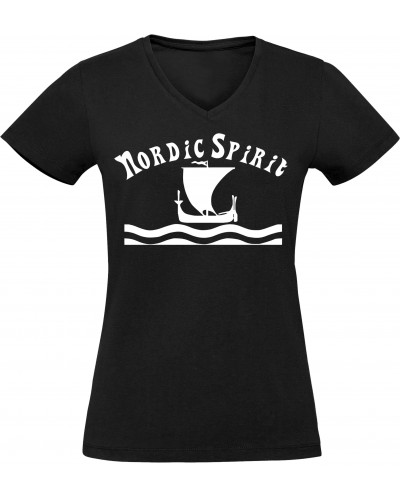Damen V-Ausschnitt T-Shirt (Nordic Spirit)