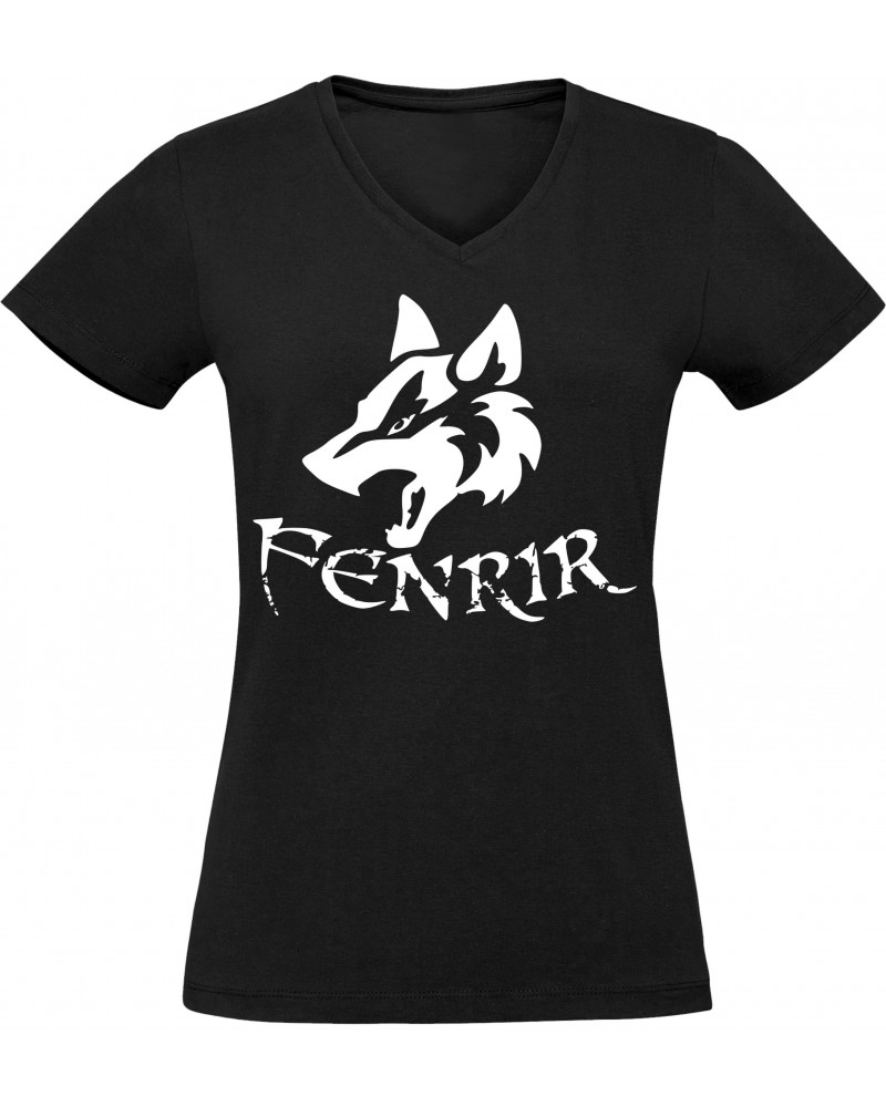 Damen V-Ausschnitt T-Shirt (Fenrir)