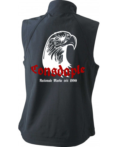 Bestickte Damen Weste (Consdaple, Adlerkopf 1990)