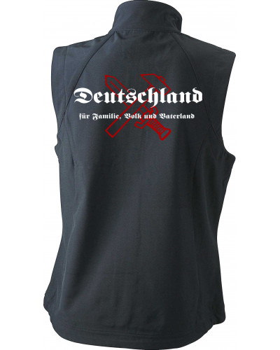 Bestickte Damen Weste (Deutschland für Familie, Volk und Vaterland)