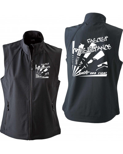 Bestickte Damen Weste (Fascist Resistance)