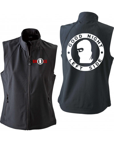 Bestickte Damen Weste (Good night left side)