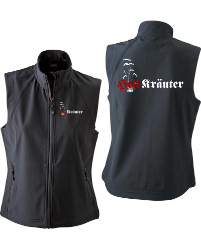 Bestickte Damen Weste (Heil Kräuter)