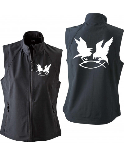 Bestickte Damen Weste (Hugin Munin)