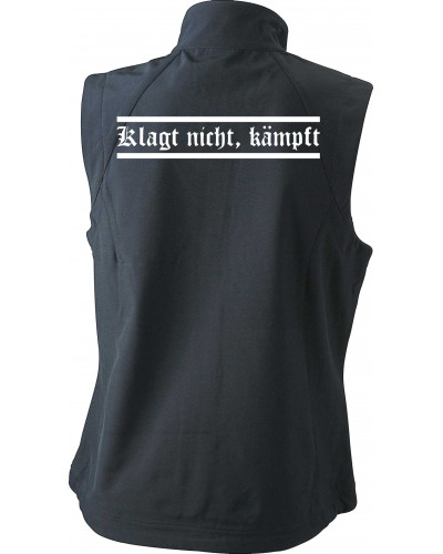 Bestickte Damen Weste (Klagt nicht kämpft)