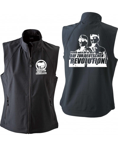 Bestickte Damen Weste (Komm zur Revolution)