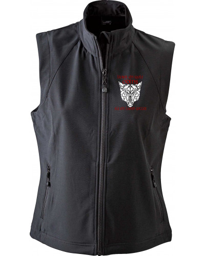 Bestickte Damen Weste (Lieber ein Wolf Odins als ein Lamm Gottes)