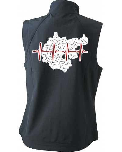Bestickte Damen Weste (Mein Herz schlägt für Deutschland)