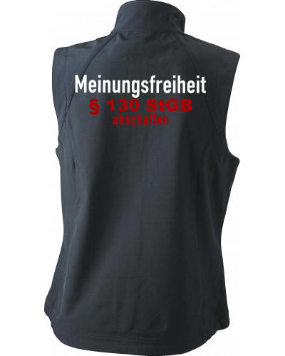 Bestickte Damen Weste (Meinungsfreiheit)