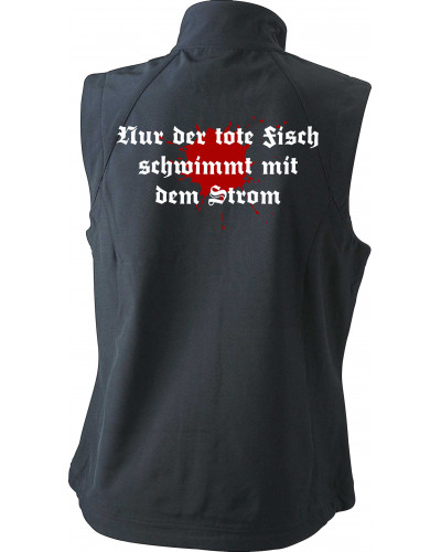 Bestickte Damen Weste (Petri Heil)