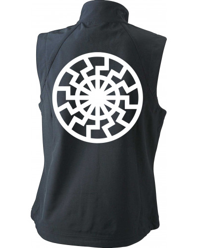 Bestickte Damen Weste (Schwarze Sonne)