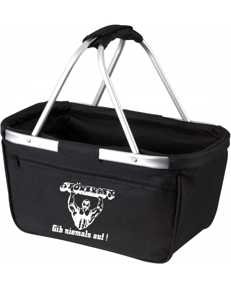 Bestickter Einkaufskorb "Njörd" (Störkraft gib niemals auf)