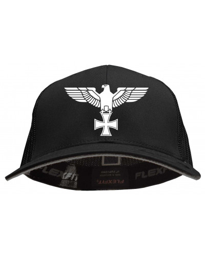 Besticktes Flexfit Basecap "Hödur" (Adler, Kreuz)