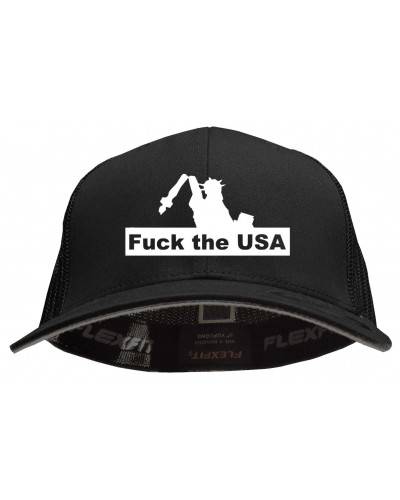 Besticktes Flexfit Basecap "Hödur" (Fuck the USA)