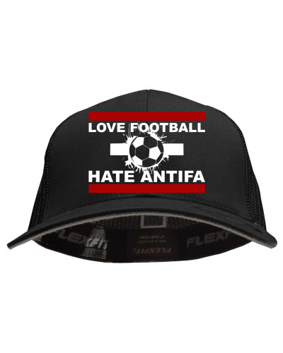 Besticktes Flexfit Basecap "Hödur" (Love Football hate Antifa)