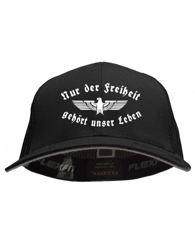 Besticktes Flexfit Basecap "Hödur" (Nur der Freiheit gehört unser Leben)