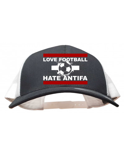 Besticktes Flexfit Basecap "Loki" (Love Football hate Antifa)