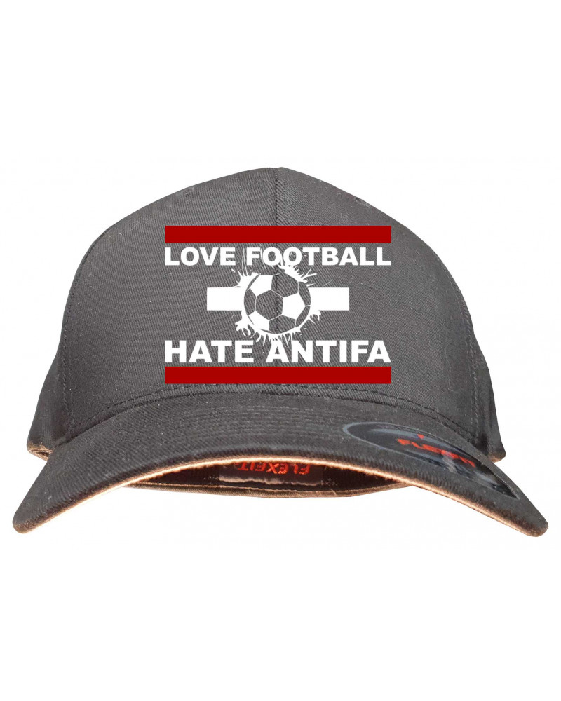 Besticktes Flexfit Basecap "Thor" (Love Football hate Antifa)