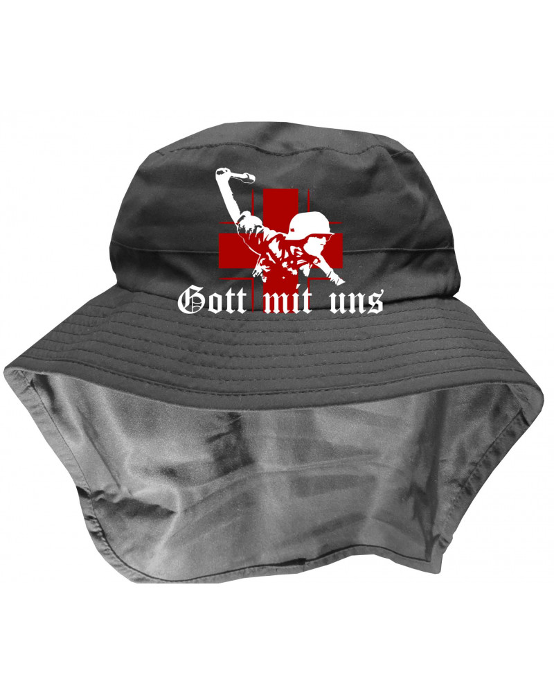 Bestickter Funktionshut (Gott mit uns, Soldat)