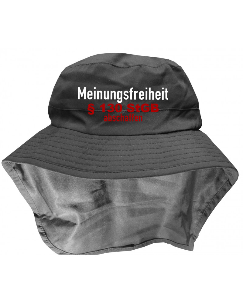 Bestickter Funktionshut (Meinungsfreiheit)