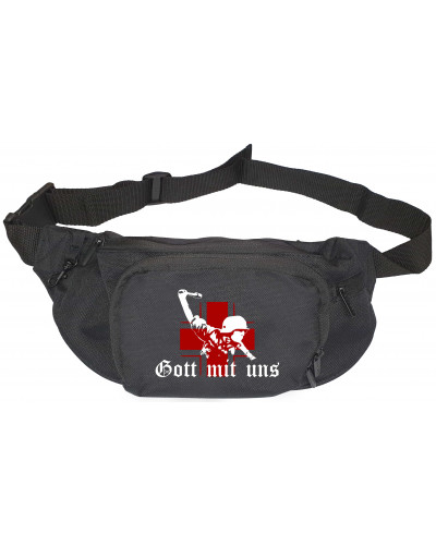V1 Bestickte Gürteltasche (Gott mit uns, Soldat)