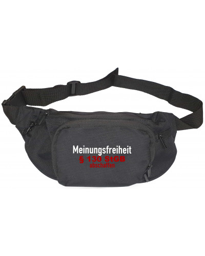 V1 Bestickte Gürteltasche (Meinungsfreiheit)