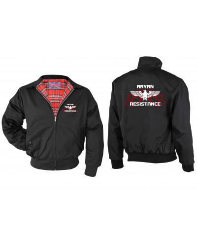 Bestickte Herren Harrington Jacke (Aryan Resistance)