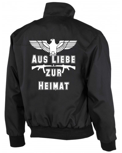 Bestickte Herren Harrington Jacke (Aus liebe zur Heimat)