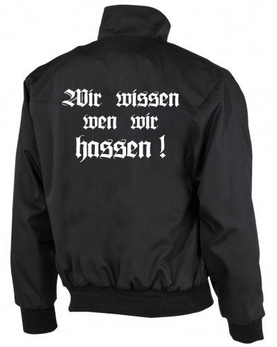Bestickte Herren Harrington Jacke (Berserker)