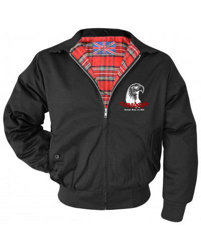 Bestickte Herren Harrington Jacke (Consdaple, Adlerkopf 1990)