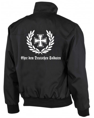 Bestickte Herren Harrington Jacke (Ehre dem Deutschen Soldaten)