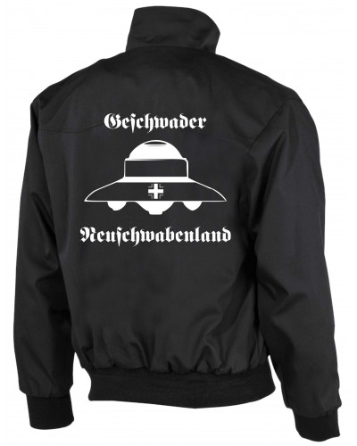 Bestickte Herren Harrington Jacke (Geschwader Neuschwabenland)