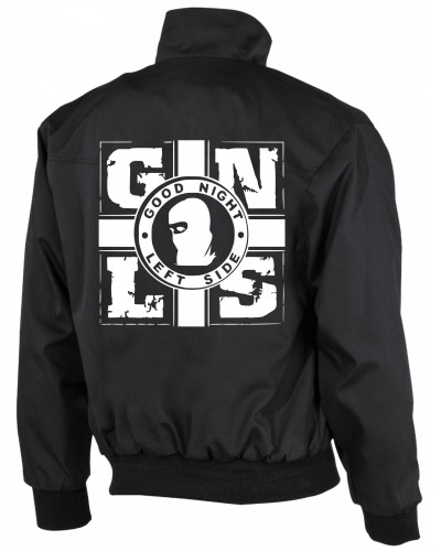 Bestickte Herren Harrington Jacke (GNLS, Kreuz)