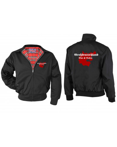 Bestickte Herren Harrington Jacke (Großdeutschland Blut&Boden)