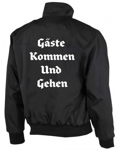 Bestickte Herren Harrington Jacke (Gute Heimreise)
