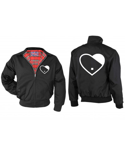 Bestickte Herren Harrington Jacke (Herz)