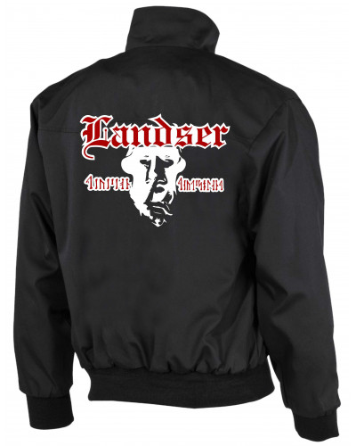 Bestickte Herren Harrington Jacke (Landser, Soldat)