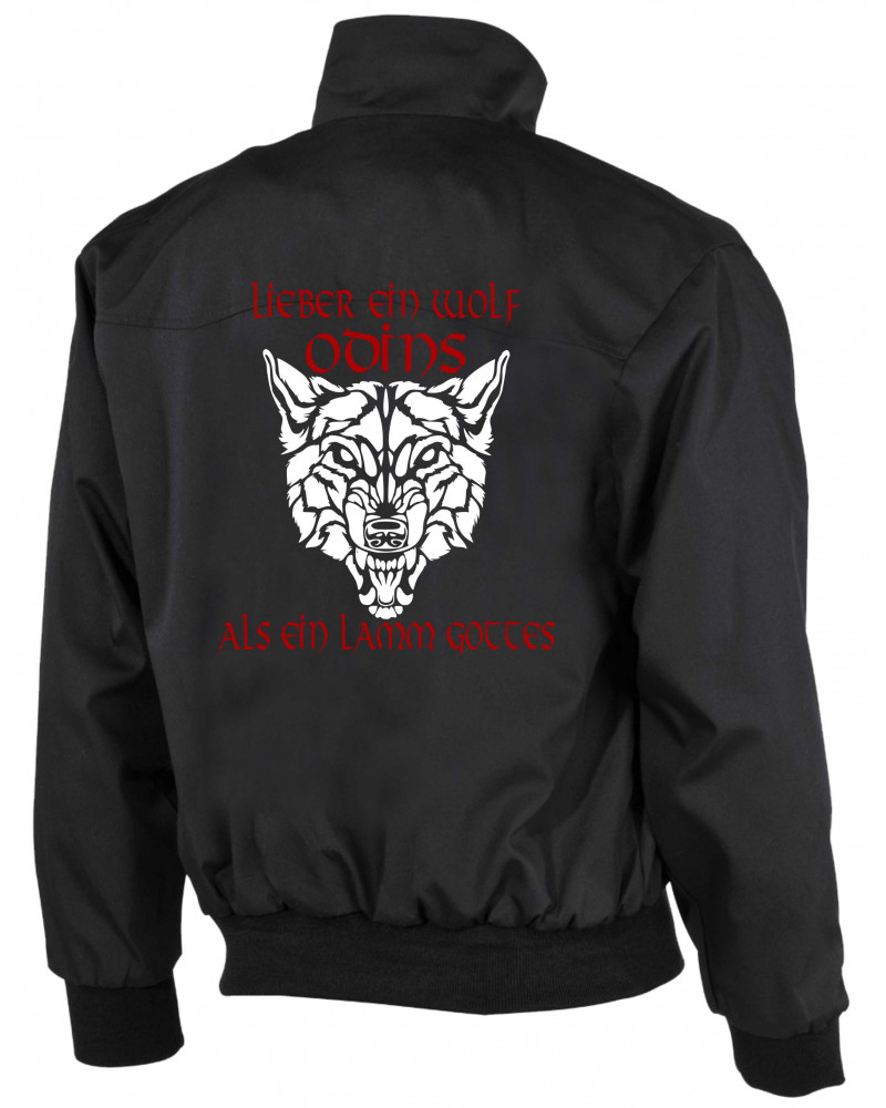 Canotta Stampa Tedesca Lieber Wolf Canotta Uomo OM3 Odin - Maglietta Viking Style Con Scritta