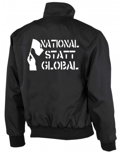 Bestickte Herren Harrington Jacke (National statt global)