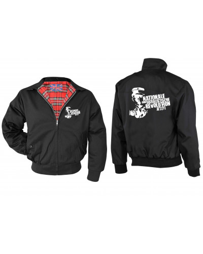 Bestickte Herren Harrington Jacke (Nationale und sozialistische Revolution jetzt)