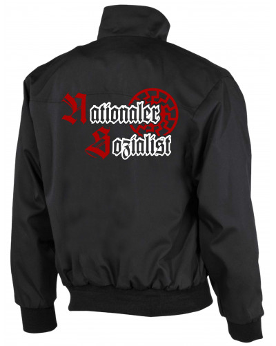 Bestickte Herren Harrington Jacke (Nationaler Sozialist)