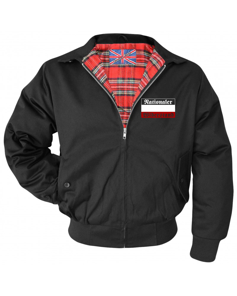 Bestickte Herren Harrington Jacke (Nationaler Widerstand)