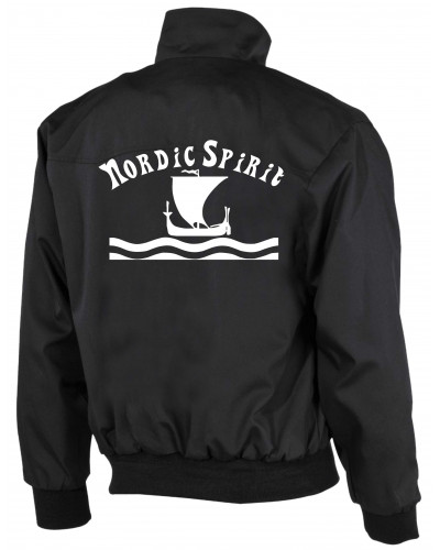 Bestickte Herren Harrington Jacke (Nordic Spirit)