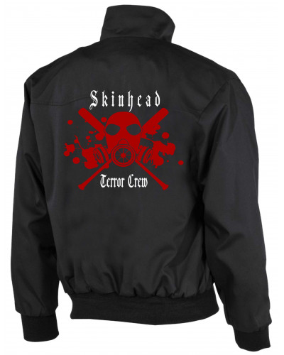 Bestickte Herren Harrington Jacke (Skinhead Terror Crew)