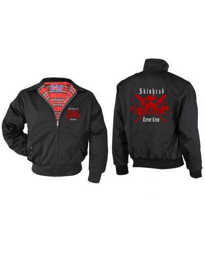 Bestickte Herren Harrington Jacke (Skinhead Terror Crew)
